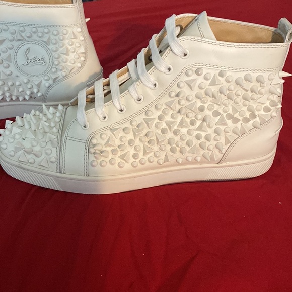 Christian Loboutin Louis Flat Calf Spikes 100% Authentic - Picture 1 of 6